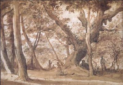 Claude Lorrain Wooded View (mk17) oil painting image